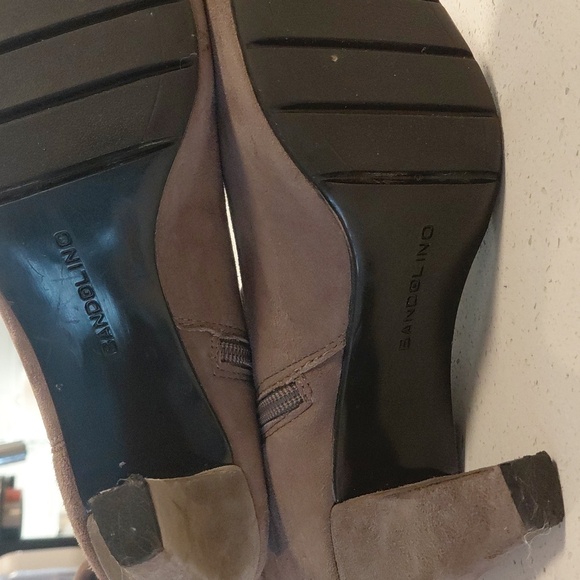 Bandolino Taupe Suede Over-the-Knee Tassel Boots - Picture 5 of 8